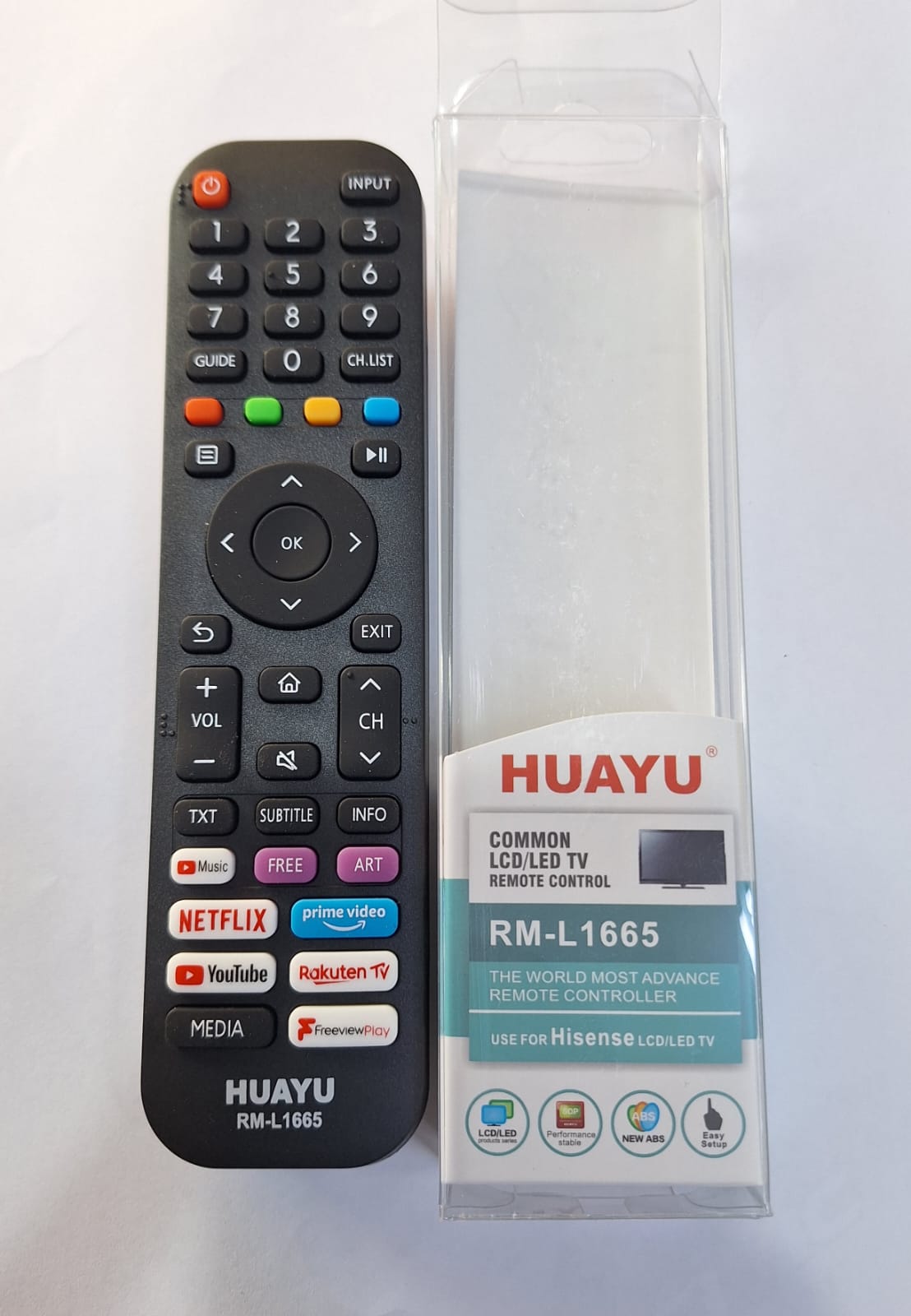 REMOTE CONTROL FOR HISENSE 1665