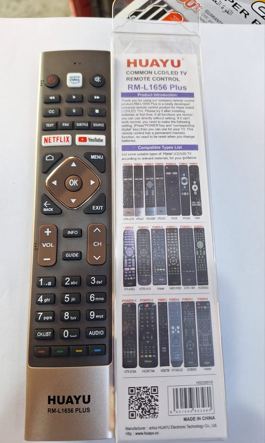 REMOTE CONTROL FOR HAIER LED LCD SMART