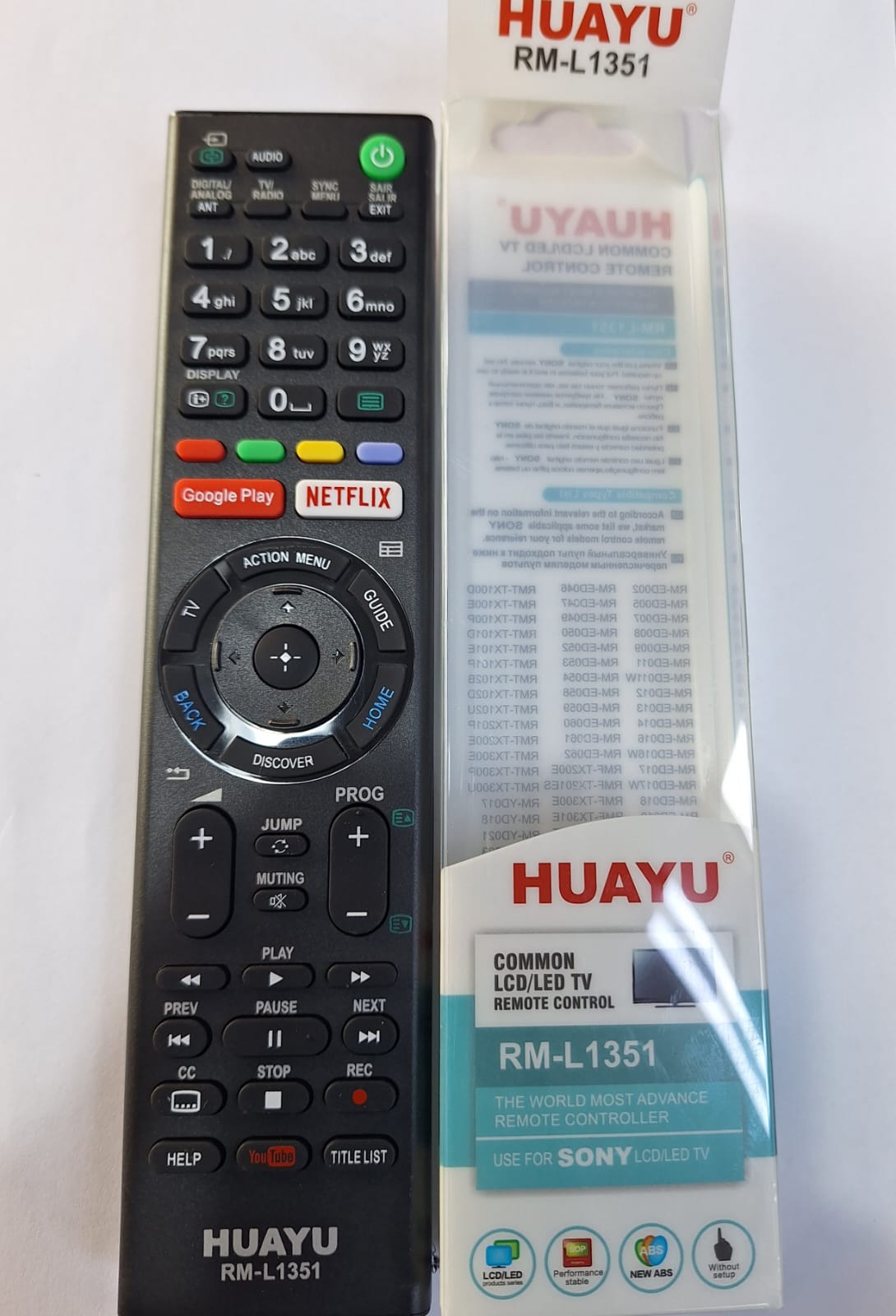 REMOTE CONTROL FOR SONY LED LCD SMART 1351