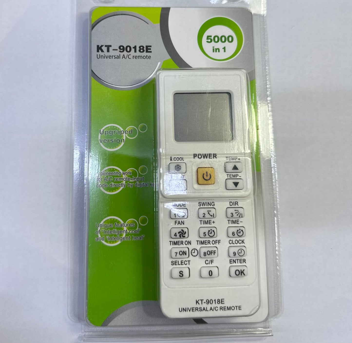 REMOTE CONTROL FOR AC UNIVERSAL 9018E